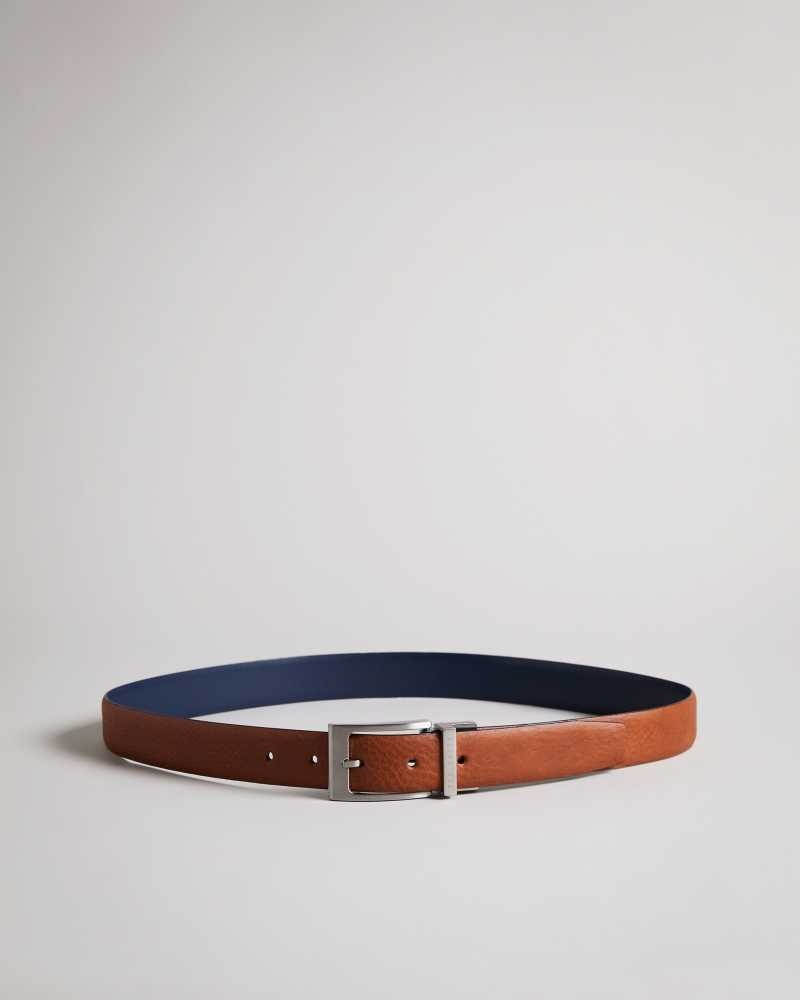 Tan Ted Baker Karmer Reversible Leather Belt | ZA0001774